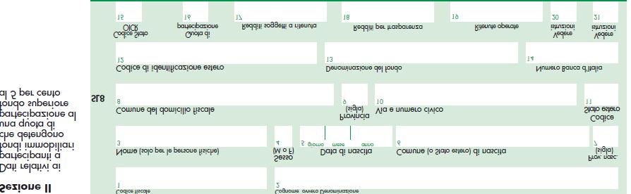 QUADRO SM Proventi derivanti dalla partecipazione ad OICR di diritto italiano e proventi derivanti dalla partecipazione ad OICR di diritto estero, soggetti a ritenuta a titolo di imposta CODICE