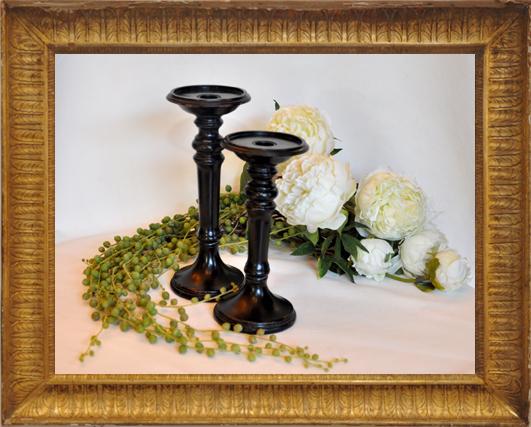 01 CANDELABRO NERO ALTO 35,00