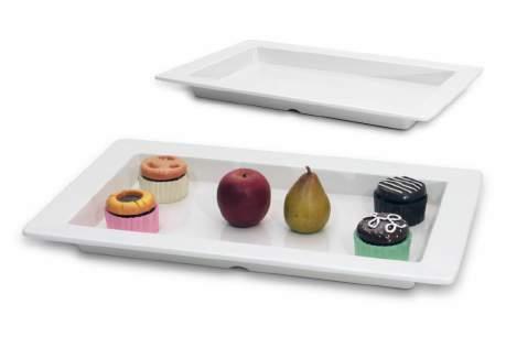 Vassoi MELAMINA VASSOIO RETTANGOLARE BIANCO WHITE RECTANGULAR TRAY VASSOIO RETTANGOLARE BIANCO WHITE