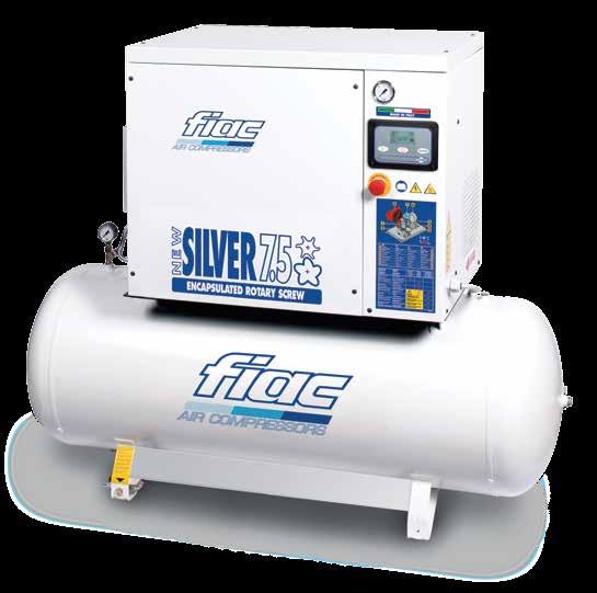 NEW SIVER 5,5 20 Modulo: compressore + serbatoio Module: compressor + tank da 10 / from 10 14 FIAC