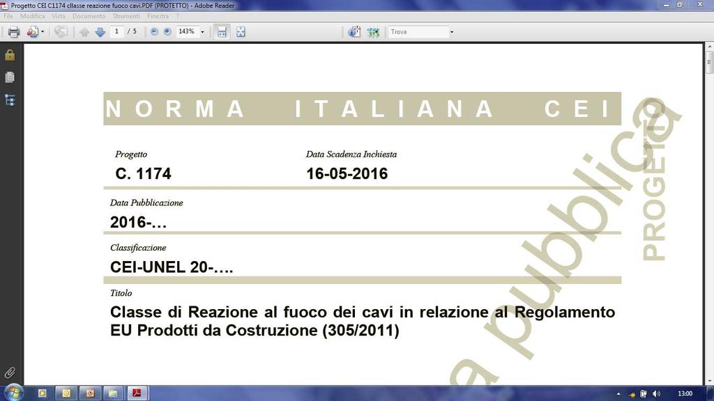 LA RIVOLUZIONE DEI CAVI La posa del cavi nell opera Lavori normativi al CT