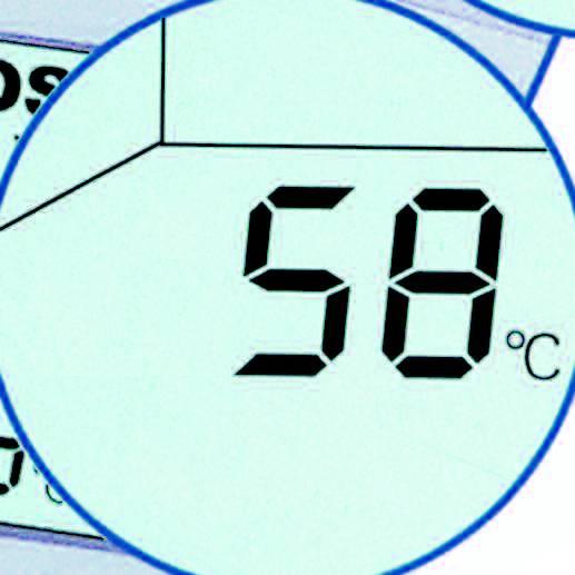 acqua? Il display ti mostra la temperatura in tempo reale Flacone da 1 concentrato al 10%.