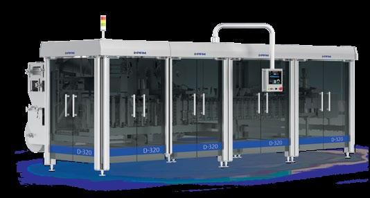 Packaging liquid, semi dense and granular products Con PFM D-Series nasce un nuovo concetto di Horizontal Form-Fill-Seal Machine con standard costruttivi e di funzionamento inediti nel settore.