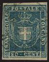 80,- Governo Provvisorio 105 1860 - c. 1 lilla - Cf.