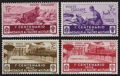 E 200,- 166 1933 - Anno Santo, serie 7 valori