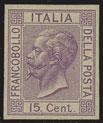 fr.llo da 15 c.; giallo cromo cupo, fondo unito, carta italiana, pos.