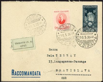 di 5 centesimi, al verso di busta del 2 ottobre 1914 da Forlì per città - Cf.