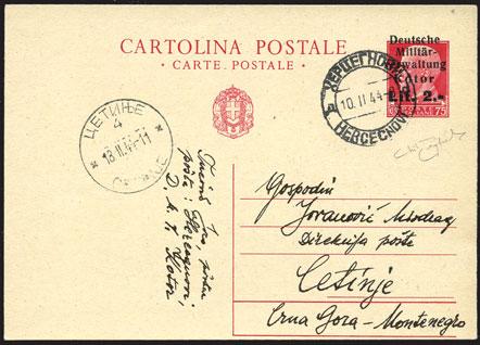 GUERRA MONDIALE JUGOSLAVIA - Cartoline Postali 593 1941 - d.