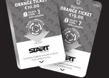 Il titolo di viaggio Orange ticket è in vendita presso le biglietterie Start romagna,