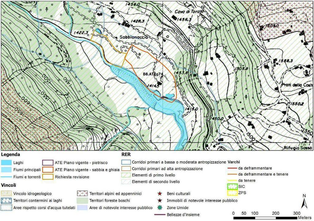 Vincoli e valenze ambientali: L'ambito ricade all'interno degli elementi di primo livello della RER della Lombardia, del Parco Nazionale dello Stelvio e della ZPS IT 2040044.