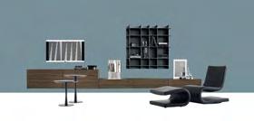 Mat white lacquer bench, ferro mat lacquer Sketch wall bookcase, designed by Roberto Barbieri.