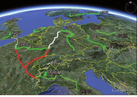 Il terzo link verso il tunnel del Frejus permetterà di confrontare, a un livello finora mai sperimentato, due orologi posti a una quota molto diversa (la differenza è di 1000 m), osservando così a