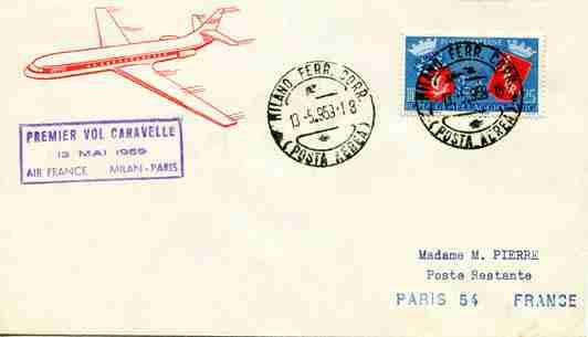 speciale del volo (Cat. Pellegrini n. 715) - Non comune... 35,00 478 * BOAC Roma/Aden del 22.8.57 - Aerogramma per Aden con volo "Britannia" da Roma (Cat. Pellegrini n. 752) - Non comune - Cat.