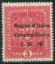 ... 35,00 845 * Montenegro - Soprastampato Cent. 25 n. 19 + complementari P.A. n. 9 tre esemplari su busta racc.