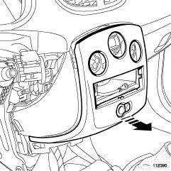 Autoradio "basso di gamma": Distacco - Riattacco), o (vedere MR 392, 83B, Computer di bordo, Navigatore "basso di