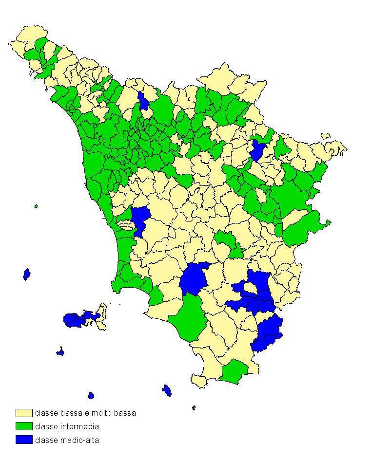 Piano campionamento abitazioni - 1 Attribuzione dei Comuni alle tre classi aggregate Per l individuazione dei Comuni che appartengono alle tre classi aggregate, sono state selezionate le formazioni