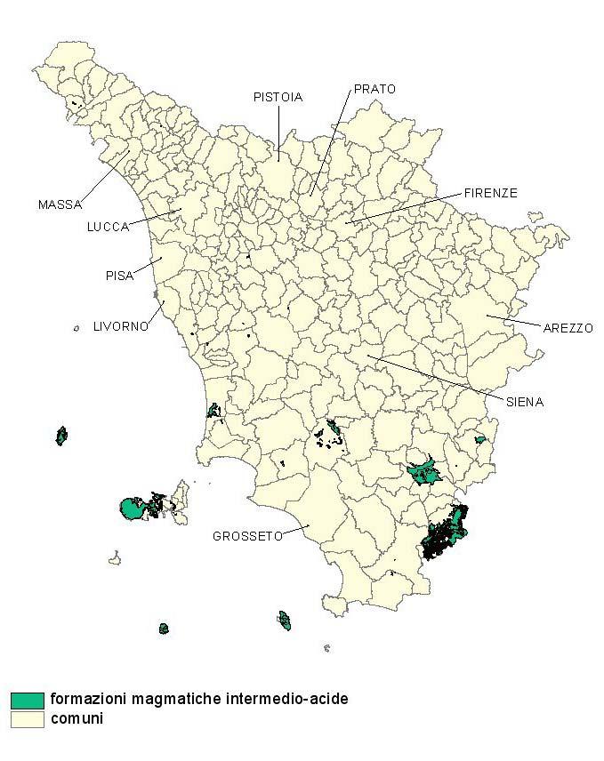 Approccio utilizzato in Toscana - 6 Elenco delle formazioni geologiche corrispondenti a valori medio-alti (carta 1:100.