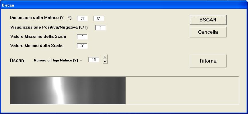 Questo comando ermette d vsualzzare nell area grafca l andamento delle Amezze n funzone delle frequenze nell ntervallo Fmn-Fmax roettato tra valor e e relatvo al unto X,Y selezonato con tast.