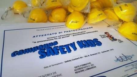 Campagne Safety KIDS la prevenzione fin da piccoli già realizzate: 28 maggio 2015 - scuola Primaria Moriggia Gallarate - c/o sala/area safety contact srl 30 ottobre 2015 - Scuola dell'infanzia "Maria