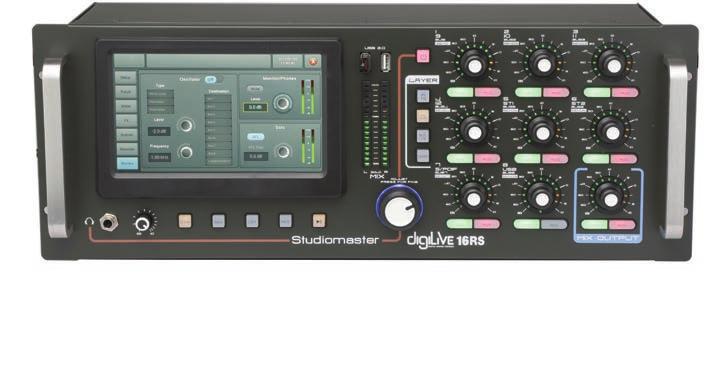 MIXER DIGITALE DIGILIVE 16RS Il digilive 16RS racchiude tutte le potenzialità e la flessibilità del digilive 16 in una untità compatta montabile a rack.