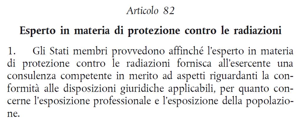 Radiation Protection Expert: corrisponde