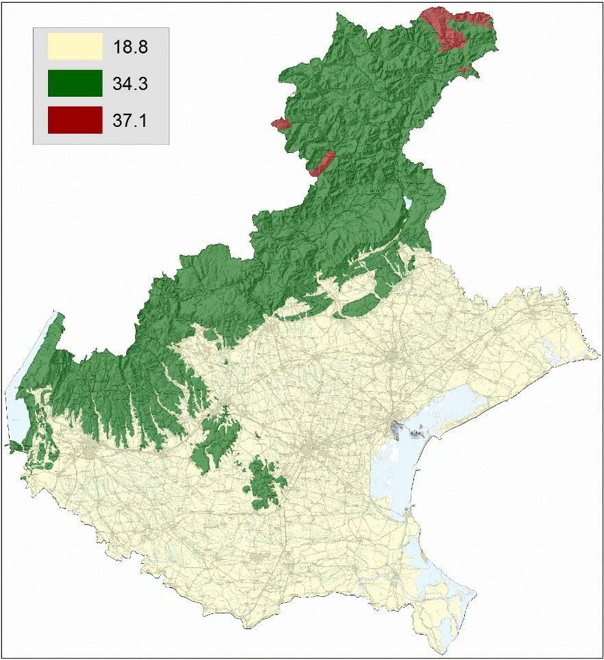 LA CARTA DEI SUOLI DEL VENETO IN SCALA 1:250.000 La carta dei suoli del Veneto in scala 1:250.