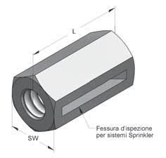 Materiale: Acciaio Nota: Carichi utili in condizini normali di temperatura e in caso di incendio Finitura: Zincatura galvanica (GALV) 1) sono dati su richiesta.