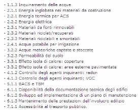 2) NON RESIDENZIALE - PROCEDURA: Uso software STRUMENTI DI CALCOLO solo per i 19 criteri di cui alla D.G.R. 2499 del 04/08/2009 (per la scheda 2.3.1 devo compilare anche la 2.1.5): Dallo S.C. ricavo i V.