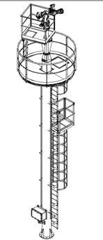 Pali per monitori telecomandati elettrici (o idraulici) di altezza oltre 10 m. fino a 25 m.