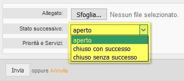 È buona norma utilizzare sempre il sistema di Ticket se possibile e non le email, così da lasciare traccia delle risposte e avere sempre uno storico completo degli interventi.