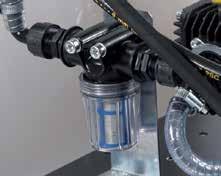 Readily serviceable external suction filter Filtro aspirazione esterno ispezionabile 15 m hose reel
