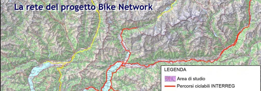 1 I PROGETTI INTERREGIONALI PER LA MOBILITA CICLOPEDONALE La Regione Lombardia nell ambito del PIC Interreg IIIA ha promosso e sostenuto il progetto Bike Network - Piano strategico per lo sviluppo