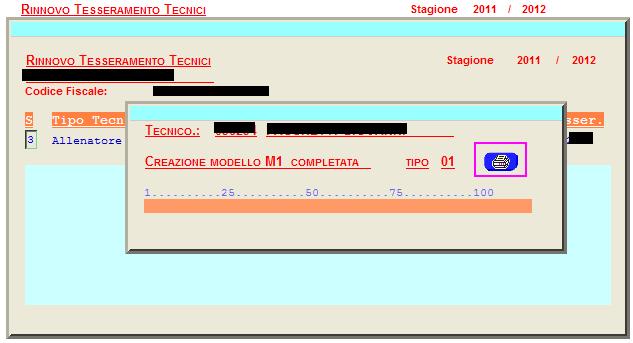 Al contrario, se l allenatore si è già ritesserato, comparirà la seguente schermata: A