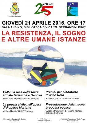 3 aprile 2016, ore 17,00, Auditorium Campodonico La