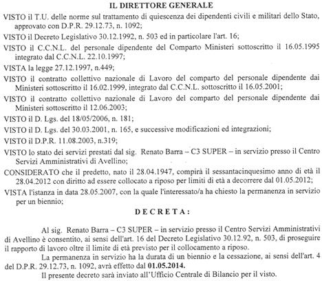 (D.D. 27 febbraio 2008 - Visto e registrato all'ufficio centrale del