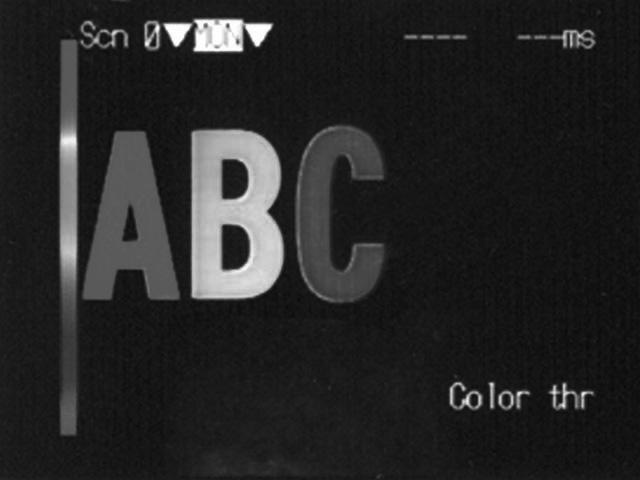 Caratteristiche Altre funzioni Filtri RGB Oltre al filtro di conversione dei colori in scala di grigio, il sensore dispone di filtri per i colori rosso (R), verde