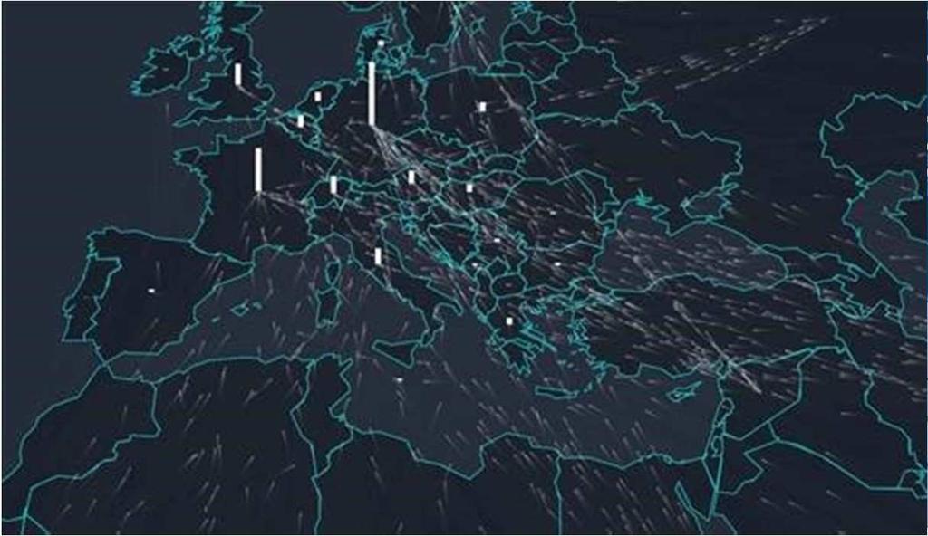 I FLUSSI VERSO L EUROPA Secondo l Agenzia delle Nazioni Unite per i Rifugiati UNHRC), solo nel 2015 sono arrivati in Europa più di un milione di