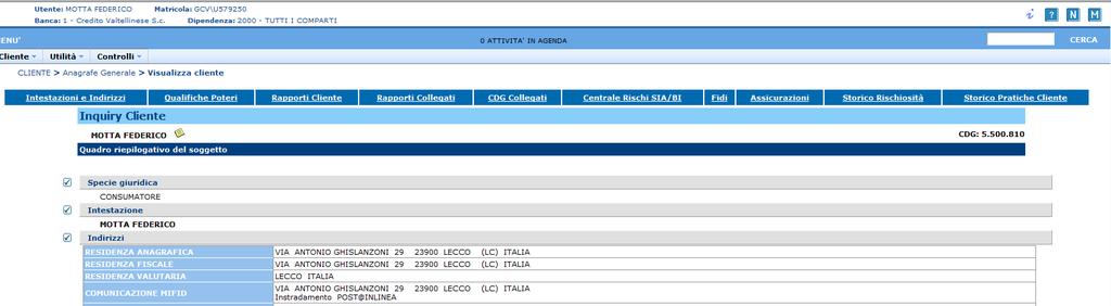 Gruppo Credito Valtellinese: SCIPAFI (Gianos 3D - Furto Identità)