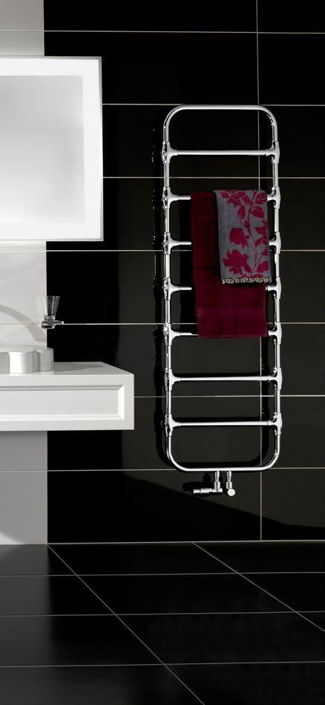 CORPI RISCALDANTI DESIGN PER IL BAGNO Zehnder Nobis Con la cromatura pregiata dei suoi tubi, Zehnder Nobis conferisce un tocco speciale a