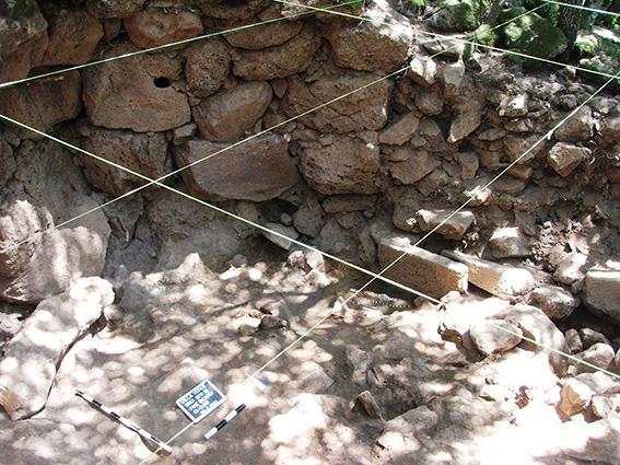 LA STRATIGRAFIA (G.P.) In questa prima campagna di scavo è stato effettuato un intervento stratigrafico all interno della capanna 16 (Fig. 10).