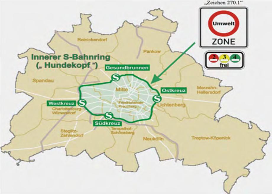 La Low Emission Zone (LEZ): esempi europei diffusi, con misure selettive e ambiti territoriali allargati Stoccolma (e città svedesi) Berlino (e città tedesche) A Stoccolma e in genere nelle