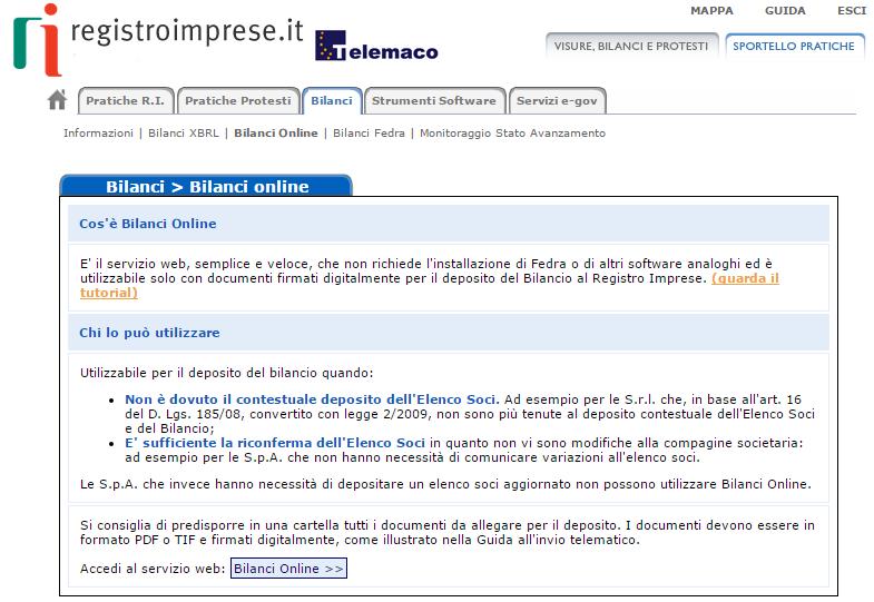 pratiche parcheggiate (in fase di compilazione), inviate o annullate, rintracciabili in base ad un range di date.