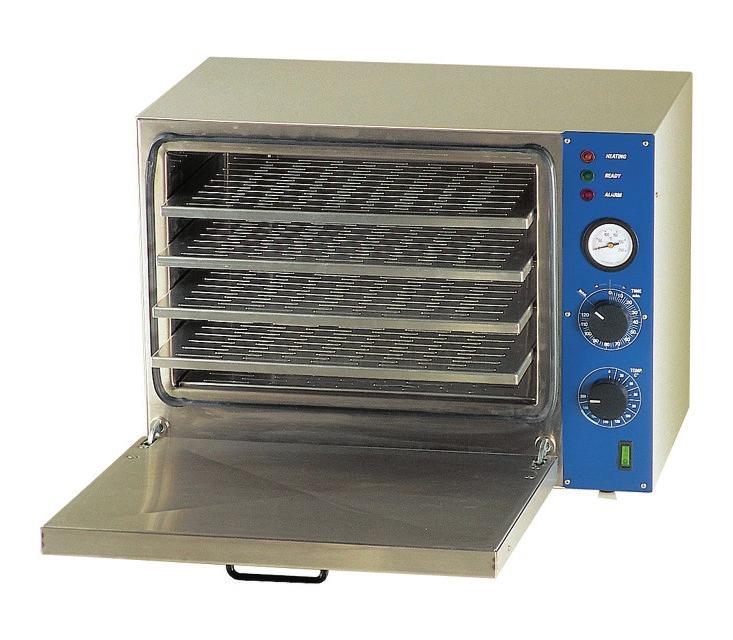 369 cod. prodotto 18010 Sterilizzatrice ad aria calda completamente automatica, con regolazione della temperatura da 0 C a 200 C.