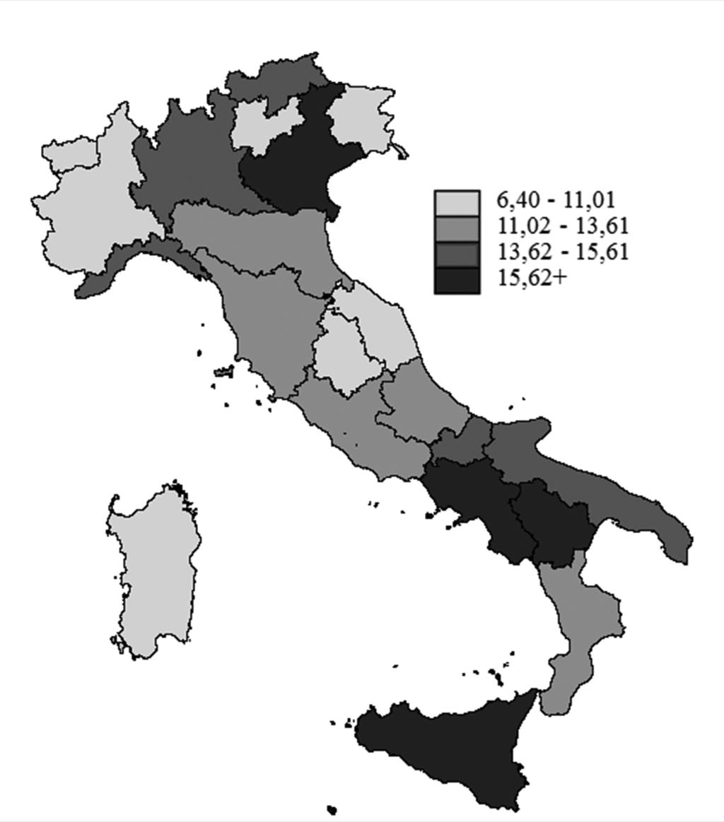 Rapporto Osservasalute 2015bis:01 prex31/03/2016 14:30 Pagina 420 420 RAPPORTO OSSERVASALUTE 2015 Tabella 1 - Spesa (valori in e valori percentuali sulla spesa lorda) farmaceutica pro capite pesata