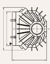 (min-max): 120-280 mc Rendimento: 80% Diametro uscita fumi: 150 mm Diametro presa d aria (opzionale): 100mm Uscita fumi: superiore Peso: 110 kg Tiraggio (depressione minima): 12 Pa Portata dei