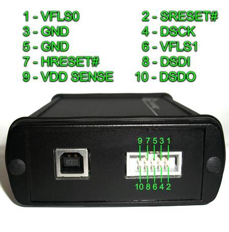 Pin dell interfaccia EOBD2 Pin of the EOBD2 interface La figura sottostante rappresenta il Pinout dei 10 pin presenti nell interfaccia EOBD2.