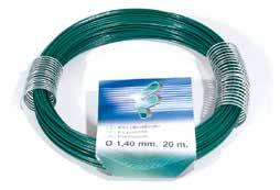 Filo di Ferro Zincato Plasticato Verde Green Plastic Coated ZincPlated Iron Wire FP0 FP0 FP0 FP0 FP0 FP FP FIOVERD0 FIOVERD0 PLAASS0 N. 0 Ø mm.