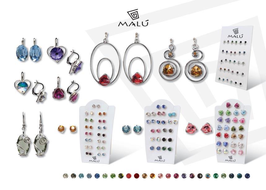 Orecchini / Earrings Spot ovale Spot cuore grande Occhio Sara Punto luce micro confezione 15 pz.