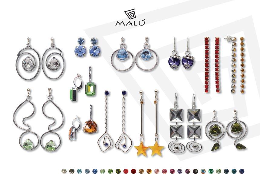 Orecchini / Earrings Tennis mix Punto luce pendente Punto luce 14/C Shadow