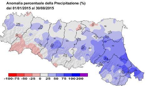 Macroarea B Dati relativi ad anno idrologico 1 ottobre 2014-30 settebre 2015 Indice Anomalia della